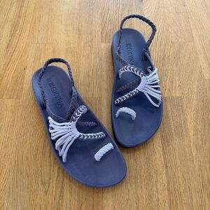 Bokyna 38 Purple Elevate Arch Support Comfort Braided Strap Sandals